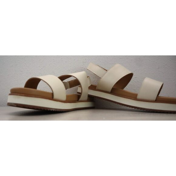 Nisolo Women's Sz 8.5 Bone/Beige Go-To Flatform 2.0 Leather Sandals - Picture 6 of 15